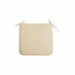 Coussins de chaise Panarea 60% polyester 40% coton 4 pie'ces rembourrage en mousse polyure'thane 39x39x2 cm beige pour jardin ...