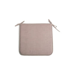 Coussins de chaise Panarea 60% polyester 40% coton 4 pie'ces rembourrage en mousse polyure'thane 39x39x2 cm tourterelle pour jardin exte'rieur