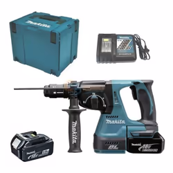 Modèle DHR243RTJ, batterie 18 V - 5,0 Ah - Li-ionMod. DHR243RTJ Batterie 18 V - 5,0 Ah - Li-ion Vitesse à vide 0950 tr/min Pe ...