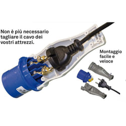 Rosi - convient. industriel. prise schuko ip44 (1820)