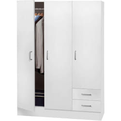 Kit penderie 3a+2c cm.119,5x46,5x184,5h blanc