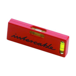 Intercable - Niveau droit de haute précision Baby 100mm Rouge 7404100