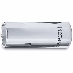 Clé à douille Beta 900L avec entraînement carré femelle 1/4", type long, embouchure hexagonale chromée, fabriqué en acier de  ...