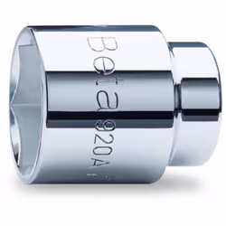 Clé à douille avec raccord carré femelle 1/2", embouchure hexagonale chromée Beta 920A, fabriqué en acier de haute qualité. C ...