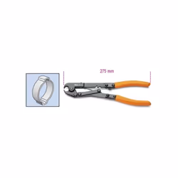 Pince pour colliers d'oetiker. Unité de mesure : Millimètres Longueur : 275 mm Utilisation : Colliers d'oetiker