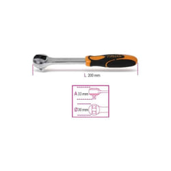 Beta Tools - beta Cliquet 3/8' 72 dents - 910/55 - 009100882