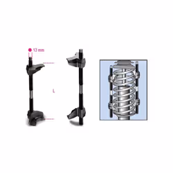 Paire de presseurs de ressorts d'amortisseurs. Longueur : 65/320 mm Utilisation : Ressorts d'amortisseurs