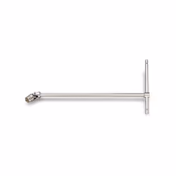 Clés en T à douille articulée pour vis à tête torx chromée. "l'articulation permet de prépositionner la douille jusqu'à 50 "  ...