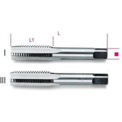 Beta - Tarauds à main acier chromé 2 passes pas fin 433 - 24x1,5