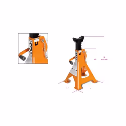 Paire de supports. Capacité de charge : 2t-3t-6t-10t