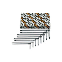 Beta - 951/S6 Jeu de clés en t hexagonales mâles chromées 6 pcs.