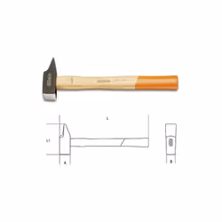 Marteau de mécanicien tête rivoir, manche en bois, se décline en 10 dimensions Contenu du colis :