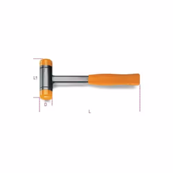 Maillet sans rebond à poignée surmoulée grand confort, manche en acier , disponible en 5 dimensions. Contenu du colis :
