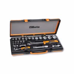 L'assortiment de clés à douilles Beta 902A/C22 est un assortiment de douilles 1/2" et 1/4" et d'accessoires, conditionné en c ...