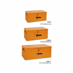 Coffre à outils pour la tôlerie. Dimensions : 720x320x310/850x360/1010x410x400 Typologie : Porte-outils Matériau : Tôle Coule ...