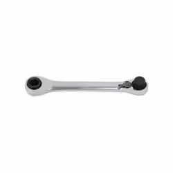 Clés à cliquet droites réversibles 1/4" - 5/16" chromées. "Compatible avec les embouts hexagonaux 1/4" et 5/16" Angle de 5 Tê ...