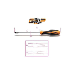 Beta - Tournevis pour vis à fente grip - 1260 - 100 mm - 4 - Plat