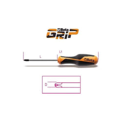 Beta - Tournevis pour vis Phillips grip - 1262 - 100 mm - PH-2 - Philips