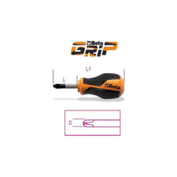 BETA Tournevis à lame courte pour vis Phillips®- 1262N - 30 mm - PH-1 - Philips