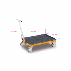 chariot caddy. caractéristiques principales : " plan de travail revêtu d'ABS sur lequel les blocs-tiroirs c22s, c23s, c23sc,  ...