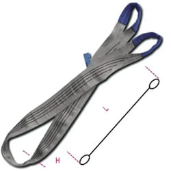 Sangle de levage grise 4 t robur 8157 - 12.0 m