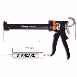 Pistolet à forte poussée pour les ancres chimiques et les cartouches standard. Longueur : 360 mm Utilisation : Ancrage chimiq ...