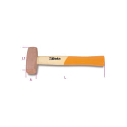 Tête de maillet en cuivre Beta 1385 - 2000