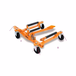Chariot de manutention de véhicules. capacité de charge max. 550 kg 4 rouleaux pivotants largeur de rouleau 200 mm pour roues ...