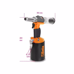 Riveteuse avec aspiration automatique "pour rivets en acier, acier inoxydable, aluminium et cuivre, 4,8 - 5,6 - 6,4 - 7,8 mm  ...