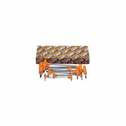 Jeu de 6 clés mâles coudées à douille torx avec poignée. Contenu de la série : T10-t15-t20-t25-t30-t40 Nombre de pièces : 6 T ...