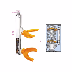 Presse à ressorts pour amortisseurs Macpherson et équivalents. poussée max. 1500 kg Largeur : 65/354 mm Diamètre : 80/195 mm ...