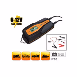 Chargeur de batterie électronique 6-12v auto-moto. " protection contre l'inversion de polarité, court-circuit " affichage num ...