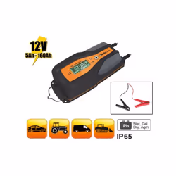 Chargeur électronique de batterie 12v pour voiture. protection contre l'inversion de polarité, court-circuit " affichage digi ...