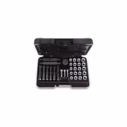 Assortiment pour restaurer les filetages endommagés des bougies de préchauffage. douilles : m8x1,0 - m10x1,0 - m10x1,25 - m12 ...
