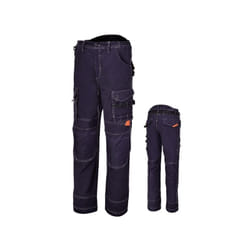 Beta - 7816bl pantalon multi-poches bleu - m