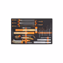 MOULE THERMOFORMÉ SOUPLE AVEC ASSORTIMENT D'OUTILS. Type de thermoformage : Souple Utilisation : Maintenance universelle Outi ...