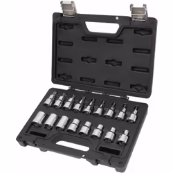 Jeu de clés à douille Beta 923E-FTX/C17 Torx, est fabriqué en acier haute résistance et contient 17 clés à douille qui peuven ...