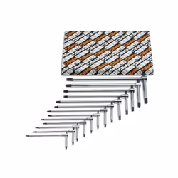 L'ensemble de clés Torx à manche en T chromé de 6 pièces. Beta 951TX/S6 est un assortiment pratique d'outils à main idéal pou ...