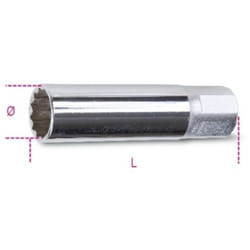 Beta 956F Clé à douille pour bougie d'allumage 3/8" - 20.5 mm