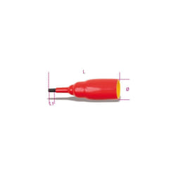 Beta - Clé à six pans mâle isolée 1000v 1/2 920mq/pe - 12