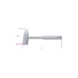 Beta - 1370INOX Marteau allemand 500 g