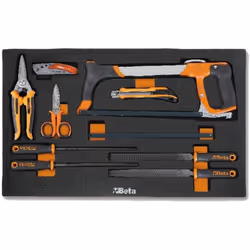 Assortiment d'outilsBeta M284 dans les limes EVA et les outils de coupe. Assortiment d'outils Beta M284 en EVA : Limes et out ...