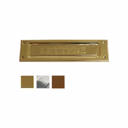 Tôle de laiton emboutie Fixation par vis Dimensions 235x60 mm