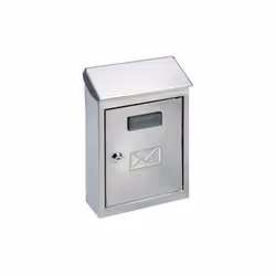 Petites Boîtes aux Lettres Inox Modèle Extérieur avec Toit Dimensions (Lxpxh)