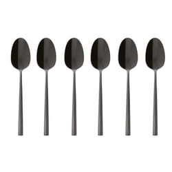 Sambonet Rock Cuillère à café Acier inoxydable Noir, Miroir 6 pièce(s)