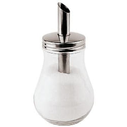 Paderno 41525-01 bol de sucre Métallique, Transparent Verre, Métal