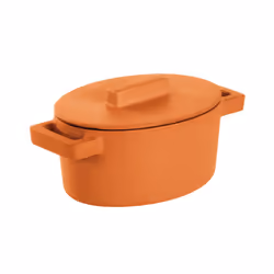 Sambonet 51638C13, 0,45 L, Ovale, Orange, Fonte, émail, Orange