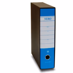 Brefiocart NERO &, Anneau en D, Rangement, Noir, Bleu, Blanc, 8 cm, 285 mm