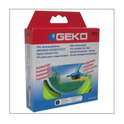 Geko - Fil nylon rond pour coupe bordure d: 3mmx15m