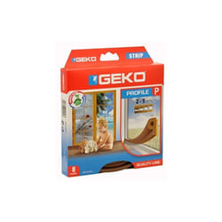 Geko - 940003, joint autocollant en caoutchouc pour portes et fenêtres, profil à p, l: 6 m, l x h: 9 x 5,5 mm, durée maximale: